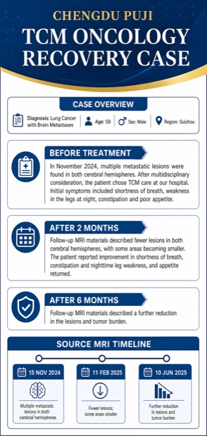 English case poster preview: Lung Cancer With Brain Metastases